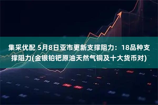 集采优配 5月8日亚市更新支撑阻力：18品种支撑阻力(金银铂钯原油天然气铜及十大货币对)