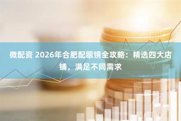 微配资 2026年合肥配眼镜全攻略：精选四大店铺，满足不同需求