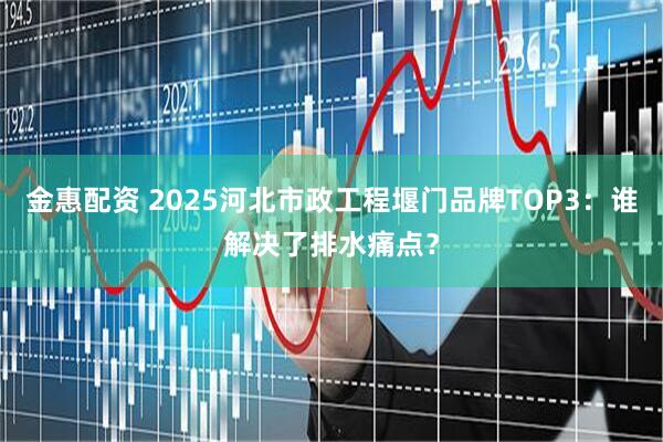 金惠配资 2025河北市政工程堰门品牌TOP3：谁解决了排水痛点？